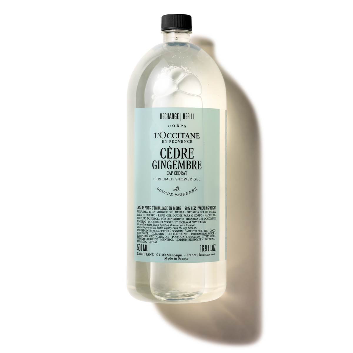 CÈDRE GINGEMBRE PERFUMED SHOWER GEL REF 500ML